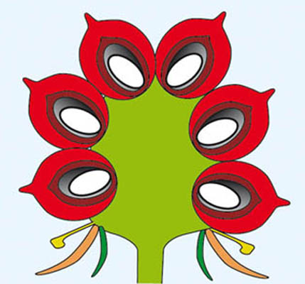 Schema d'une coupe longitudinale d'une framboise