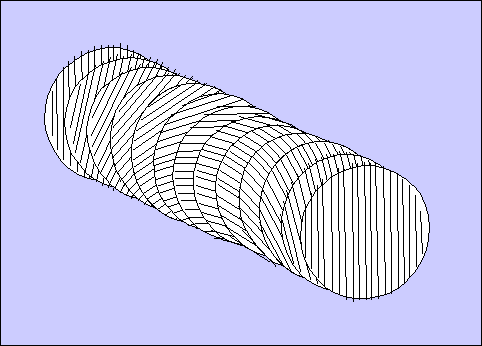Visualisation d'une "carotte" de paroi 